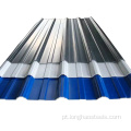 Folha de coberturas de metal corrugadas PPGI revestidas coloridas